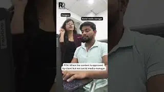 Social media managers vs. designers Clash on the creatives!!😂 #youtubeshorts #officereels #officefun