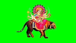 New Durga Maa animation effect green screen video 2021