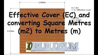 Effective Cover and converting Square Metres to Metres