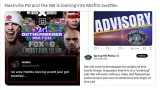 Misfits Boxing Event Got Swatted Live