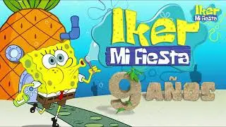BOB ESPONJA Invitación para fiesta infantil #fiesta #invitacionanimada #parati