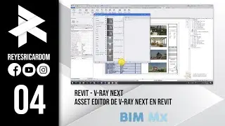 04   Material browser o Asset Editor de V Ray Next en Revit