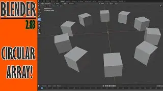 How to Array in a circle in Blender (2.83) EASY + FAST!