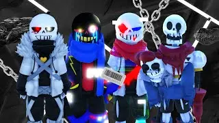 Roblox | Undertale Crazy Multiverse Timeline | Cross Sans | Error Sans | Fatal Error | Six bone