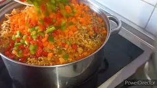 This rice and beans vegetable jollof is another level.