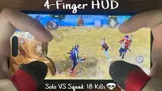 HandCam iPhone 14 Pro Free Fire Solo VS Squad Gameplay
