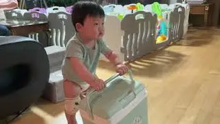 [4K] 첫돌 전 아기의 데드리프트 2kg