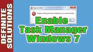 How to enable or desable task manager in windows 7