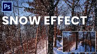How to Create Realistic SNOW in Photoshop CC | Falling snow effect | Photoshop Snow | Winter Effect