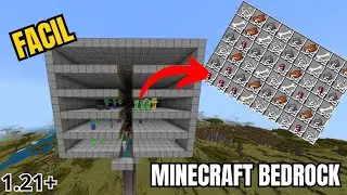 La MEJOR Granja de MOBS para Minecraft Bedrock 1.21