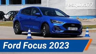 Ford Focus 2023 - Maniobra de esquiva (moose test) y eslalon | km77.com