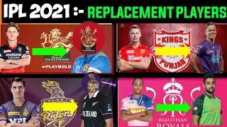 ipl 2021 replacement players list (confirm) | ipl 2021 missing players replacements | replacement |