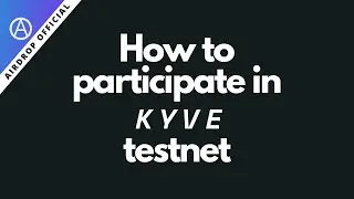 How to participate in KYVE Incentivized Testnet
