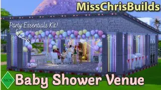 Baby Shower Venue 👶🍼 - Sims 4 Speed Build and Build/Buy Overview