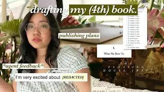 drafting the midpoint of my fantasy novel *act two struggles* 🌤️ writing vlog