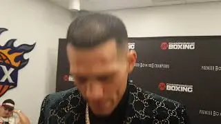 Entrevista con el boxeador 2 veces campeón David Benavidez después de vencer a Kyrone Davis por TKO