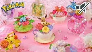 カワイイ♡ イーブイ＆フレンズ Dreaming Case , プチフルール , フローラルカップコレクション　Pokemon Miniatures Re-Ment 【No Music / ASMR】