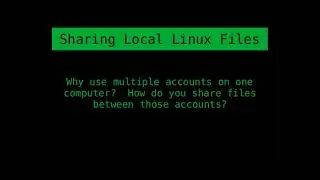 How to Share Files Among Linux Accounts on the Same Computer
