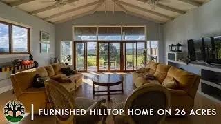 Furnished Hilltop Home on 26 Acres | Off-grid Sustainable Living