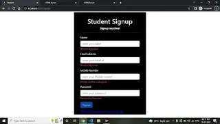 Angular crud operation part 2 using JSON server | student LoginForm & Signup form|