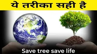 पेड़ों को बचाने का ये तरीका सही है। Save tree save life