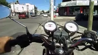 Moto, Trafico urbano, cámara abordo