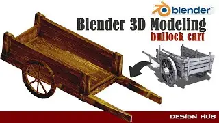 Blender 3d Animation Tutorials-  3D Wooden cart Modeling