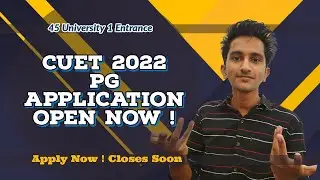 CUET 2022 PG Application Open Now !in Malayalam  Central University, Delhi,Hyderabad,amu,jmi, jnu