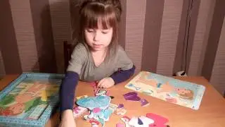 Магнитная кукла с одеждой! Одеваем одежду на куклу!
