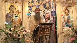 2024 10 29 О. Рафаило у манастиру Тумане на св. муч. Лонгина Сотника