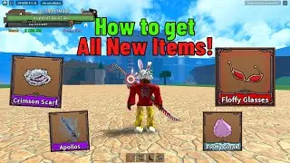 How to get All New Weapons & Accessories | King Legacy