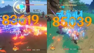 Hu Tao with Elegy buff - HP and EM sands DMG comparison | Genshin Impact