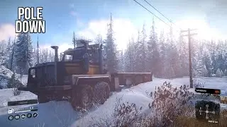 SnowRunner | How to Complete Pole Down Task | Pedro Bay | Alaska