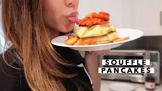i tried making soufflé pancakes 🥞