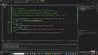 C# Programming - IF STATEMENTS