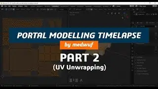 Teleportation Portal Asset - Part 2 - UV Unwrapping | Time-lapse | Blender 2.8 | Eevee