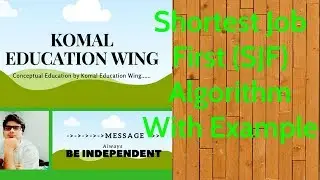 Scheduling Algorithm || Shortest Job First (SJF)  Algorithm With Example  || In Hindi
