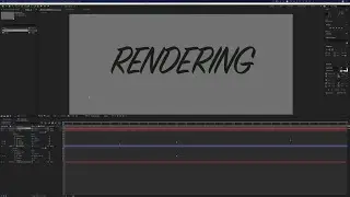 After Effects - Rendering a Movie for Editing.