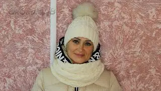 Seamless double-wrap snood. Knitting with Oksana Valerievna.