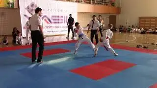 2018.04.15 ЧУ WKC г. Днепр | кумитэ 8-9 лет м | САМОЙЛОВ | 4 поединок