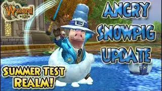 Wizard101: ❄️🐷*UPDATED* ANGRY SNOW PIG SPELL - SUMMER 2021 TEST REALM❄️🐷