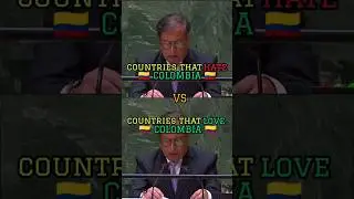 countries that hate Colombia vs countries that love Colombia#shorts#viralshorts