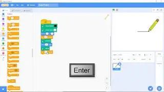 Use the Pencil sprite to draw lines
