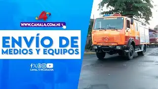 Envío de medios y equipos para la nueva estación de Bomberos de la ciudad de León