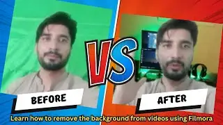 How to remove the background from videos using Filmora | video say kis tara background remove hota