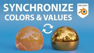 Synchronize Colors & Values across Materials in Blender