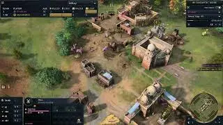 AoE4 first ranked game of season 2 Abbasid vs French The pit
