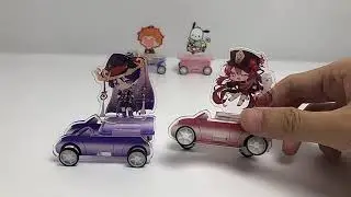 Chibi Hu Tao Stereo Car Acrylic Figure | Genshin Hutao | Genshin Acrylic Figure