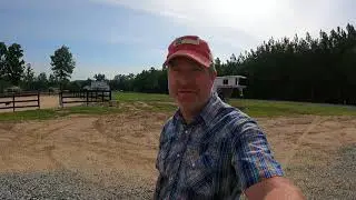 Horse farm hay management