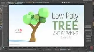 Tutorial: Low-Poly Paper Tree & GI Baking in Cinema 4D
